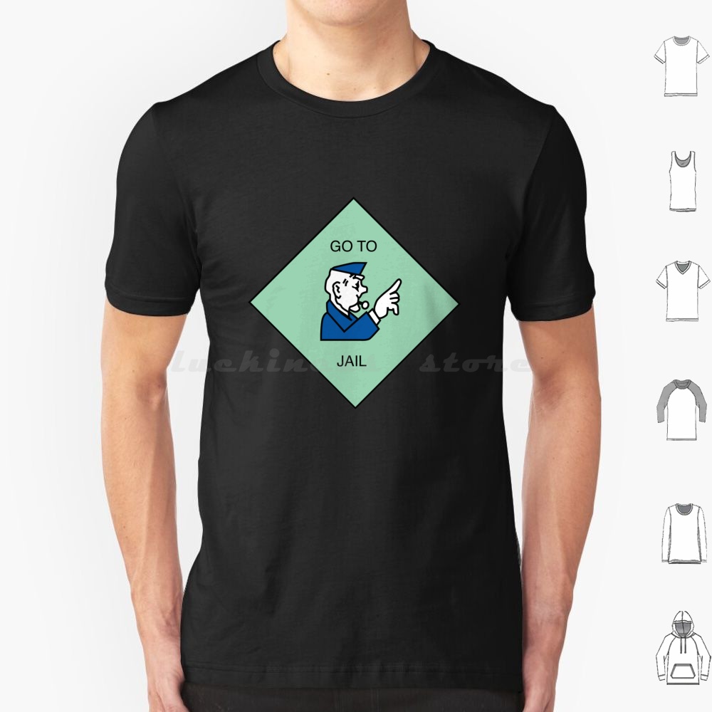 Board Game Vintage - เสื้อยืด Go To Jail ผ้าฝ้าย สำหรับผู้ชายและผู้หญิง