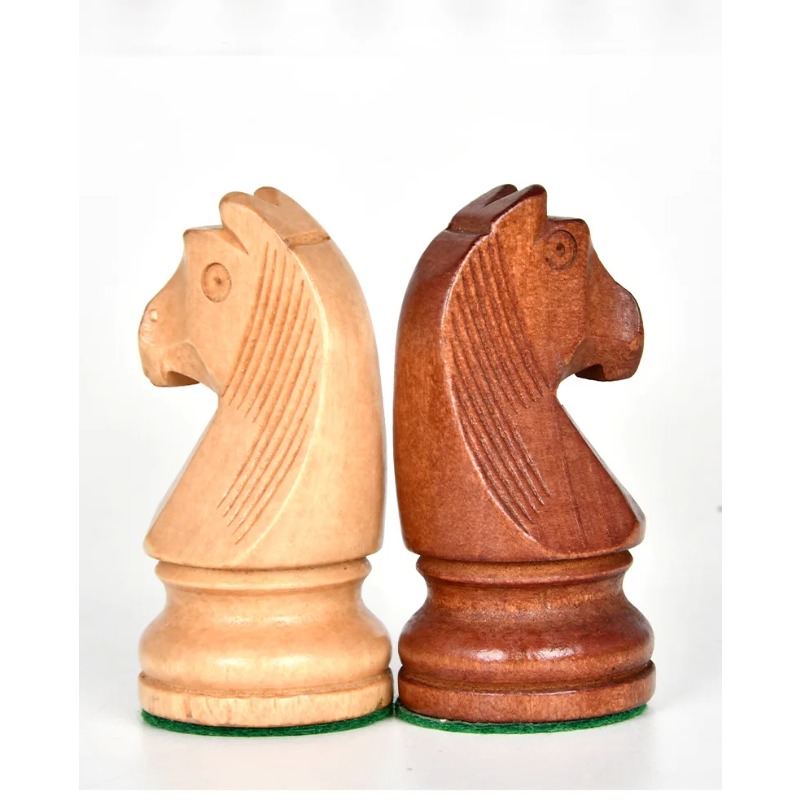 Chess Set Wooden - ชุดหมากรุกขนาด 3.5-3.75 นิ้ว, ตัวหมากรุกไม้แม่เหล็กแบบถ่วงน้ำหนัก, ขนาดมาตรฐานสำหรับการแข่งขัน