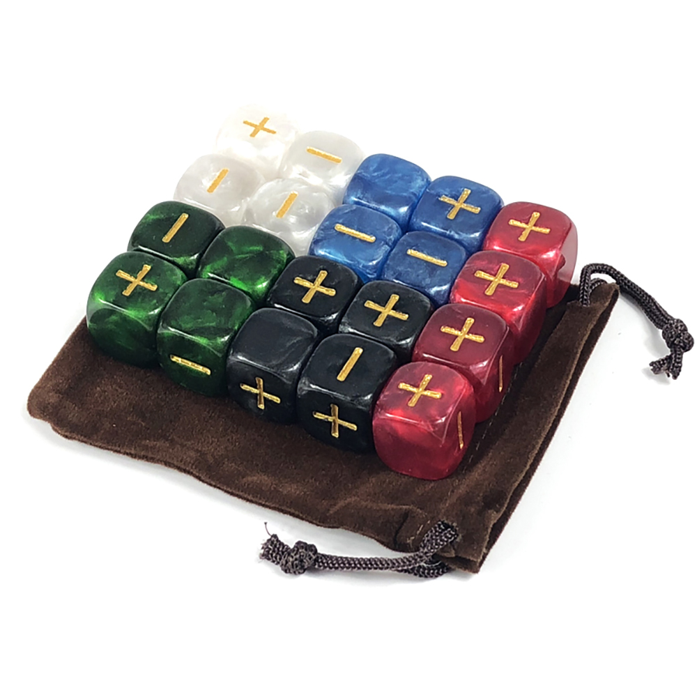 Board Game Live - Fate ลูกเต๋าพร้อมกระเป๋า 20 ชิ้นสําหรับเกมกระดาน 