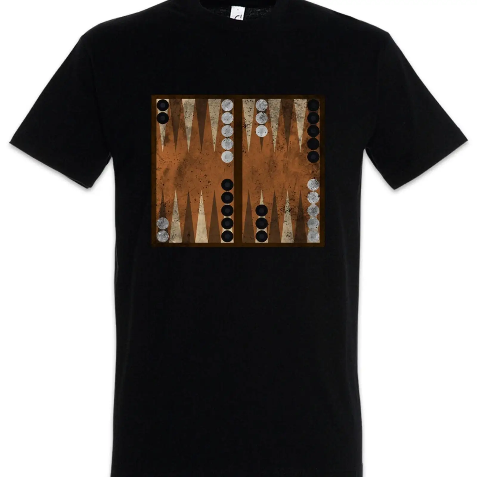 Board Game Vintage - เสื้อยืดลายกระดานแบ็คแกมมอน เกม นักเล่นเกม ย้อนยุค แนววินเทจ ล้างทำความสะอาดได้