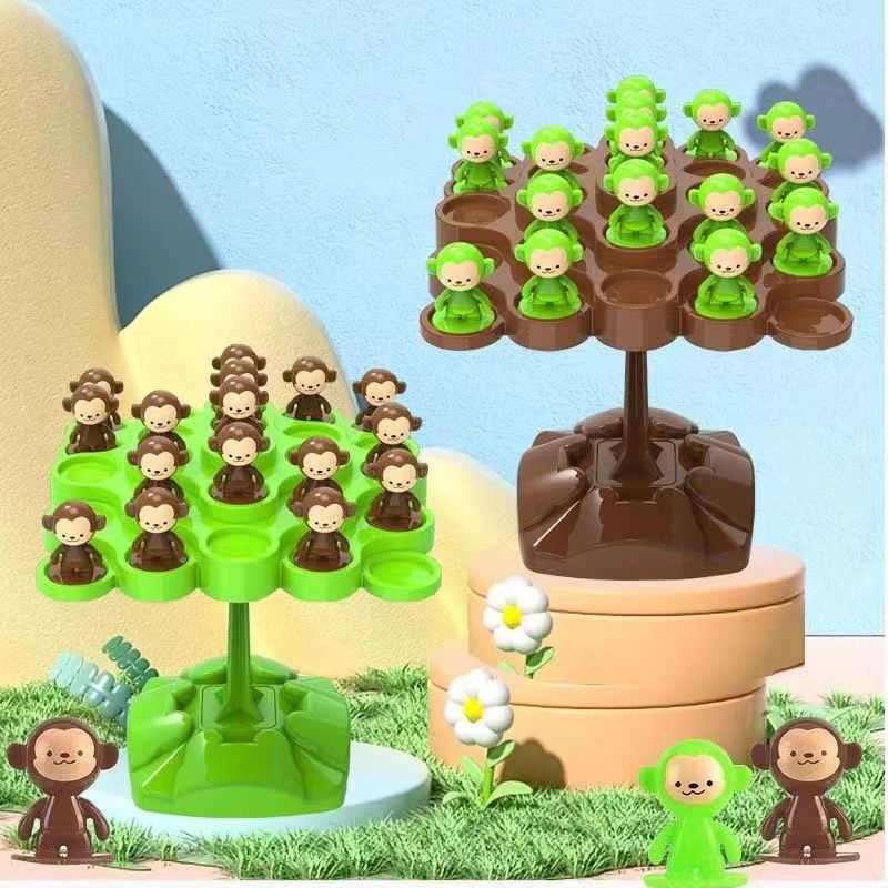 Board Game Word - Monkey Balance Tree Focus Balance การฝึกอบรมของเล่นเด็กพับเพลง