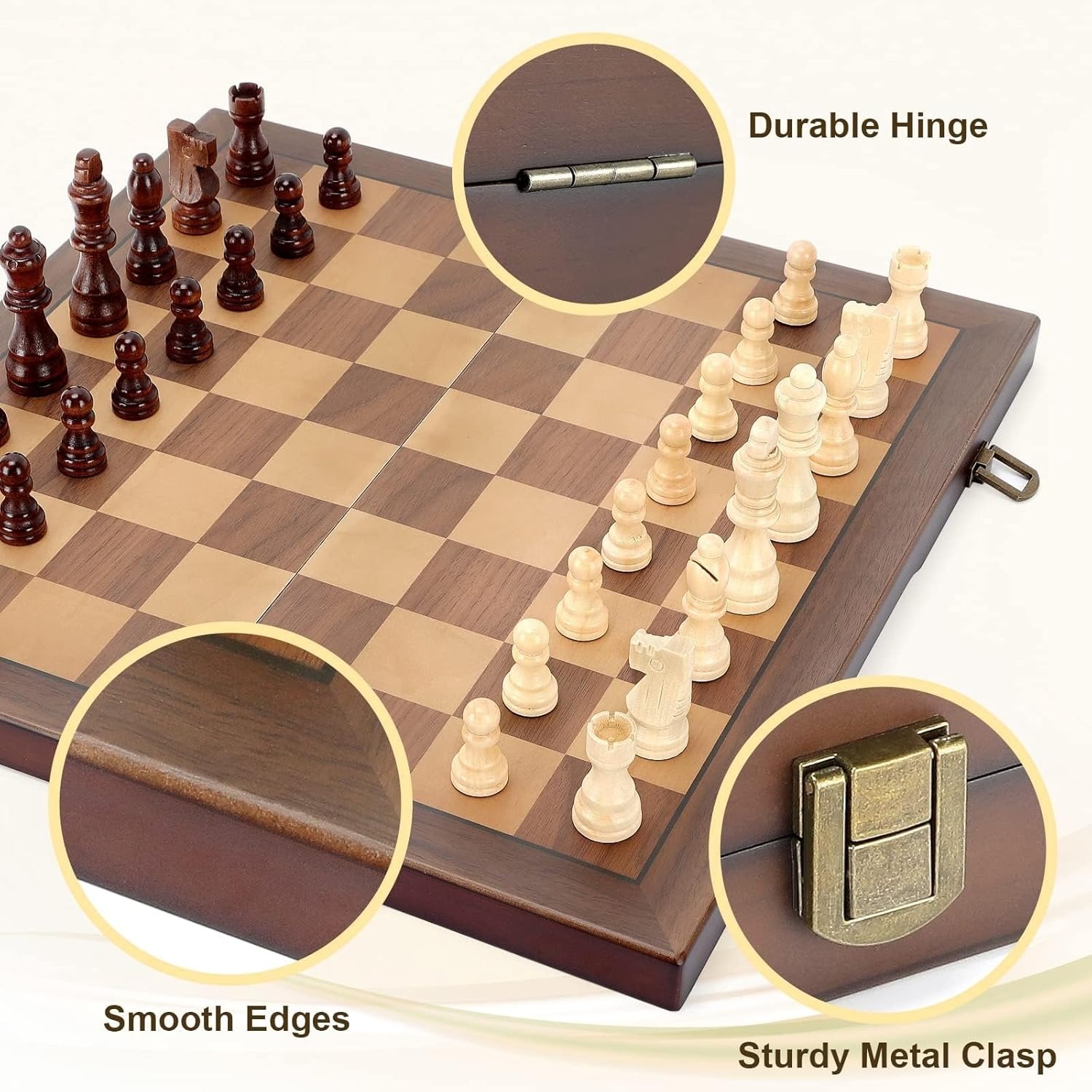 ชุดหมากรุกไม้ขนาด 39 ซม./15 นิ - Chess Set Wooden บทวิจารณ์และราคา
