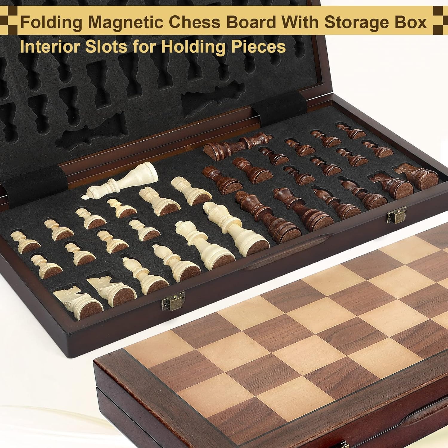 ชุดหมากรุกไม้ขนาด 39 ซม./15 นิ - Chess Set Wooden บทวิจารณ์และราคา