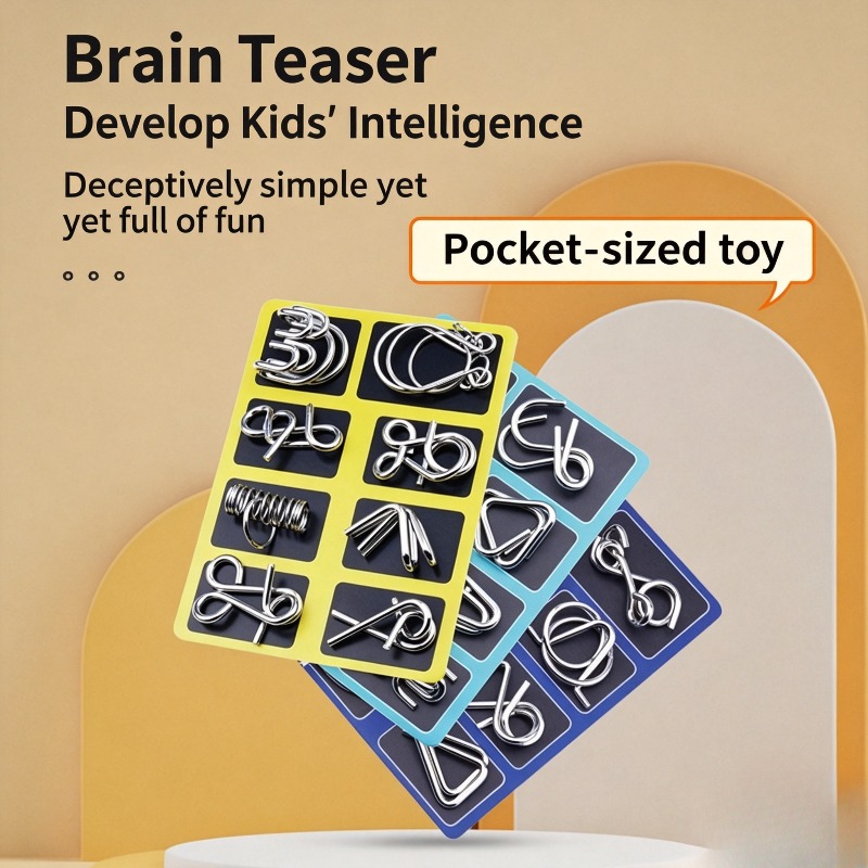 ชุดปริศนาโลหะ 8 ชิ้น เกมฝึกสมอ - Board Game Education บทวิจารณ์และราคา