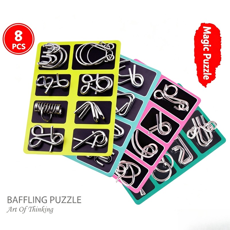 ชุดปริศนาโลหะ 8 ชิ้น เกมฝึกสมอ - Board Game Education บทวิจารณ์และราคา