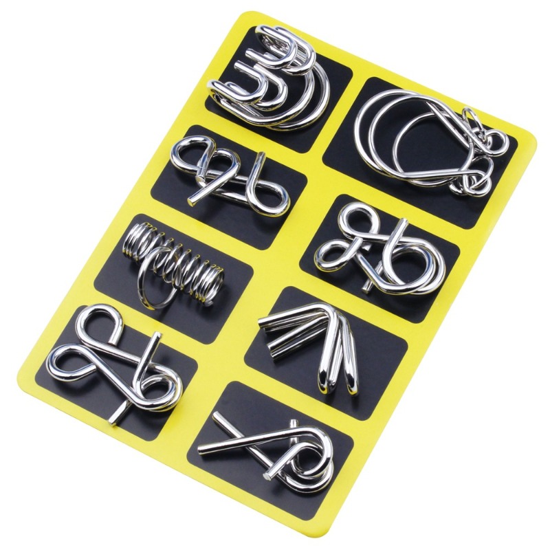 ชุดปริศนาโลหะ 8 ชิ้น เกมฝึกสมอ - Board Game Education บทวิจารณ์และราคา