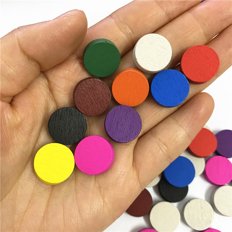 50 ชิ้น 15*5 มม.11 สีไม้ Disk  - Board Game Sequence บทวิจารณ์และราคา