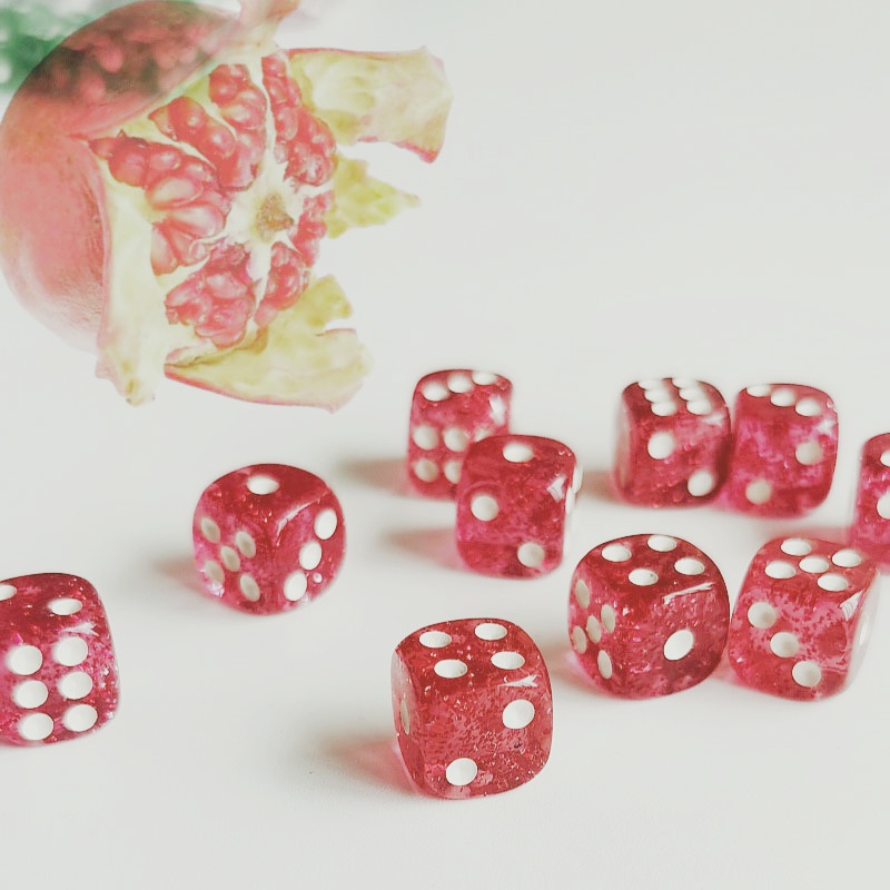 ชุด 10pcs Glitter ลูกเต๋า Roll - Board Game Viral บทวิจารณ์และราคา