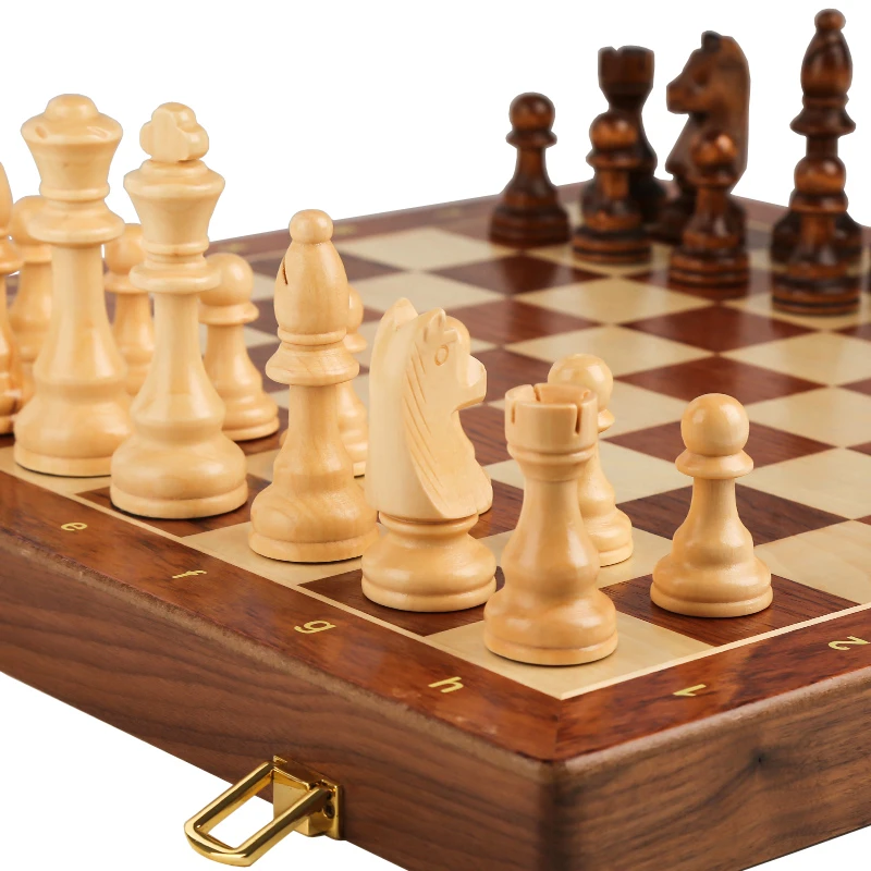 ไม้เกรด Top พับขนาดใหญ่แบบดั้ง - Chess Set Wooden บทวิจารณ์และราคา