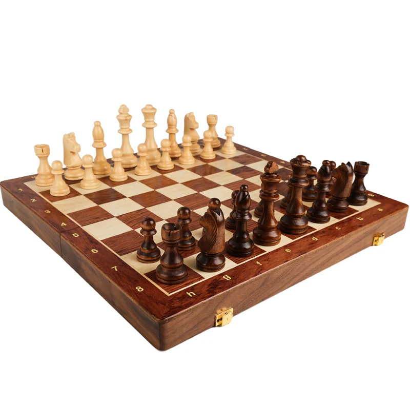 ไม้เกรด Top พับขนาดใหญ่แบบดั้ง - Chess Set Wooden บทวิจารณ์และราคา