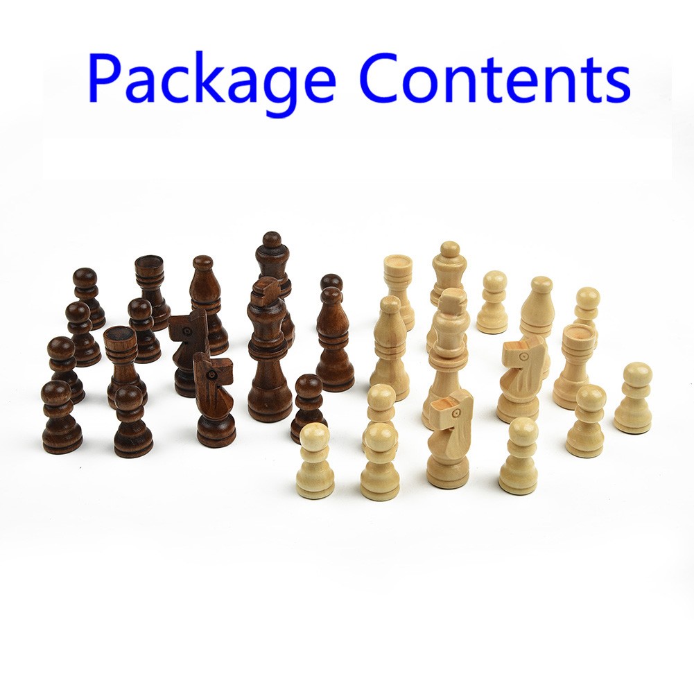ชุดหมากรุกไม้ 32 ชิ้น พร้อมรูป - Chess Set Wooden บทวิจารณ์และราคา
