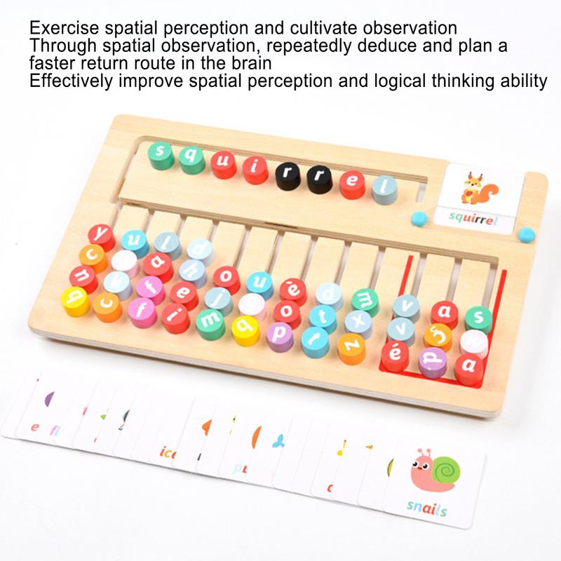 เกมจับคู่ตัวอักษรเด็กเกมสะกดตั - Board Game Education บทวิจารณ์และราคา