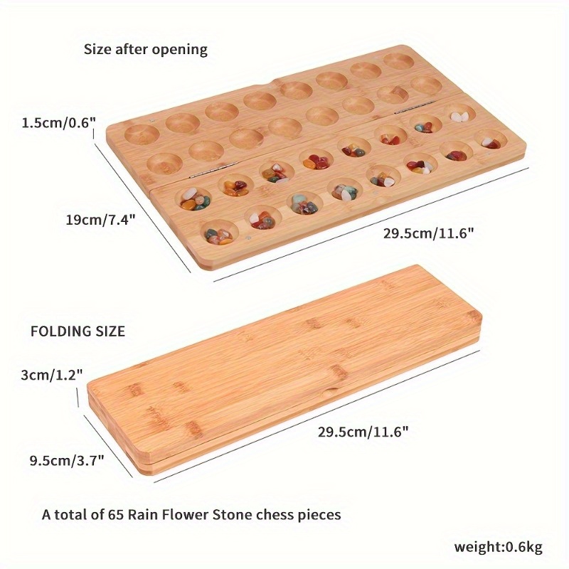 ชุดเกมกระดานมันคาลาไม้พับได้แบ - Chess Set Wooden บทวิจารณ์และราคา