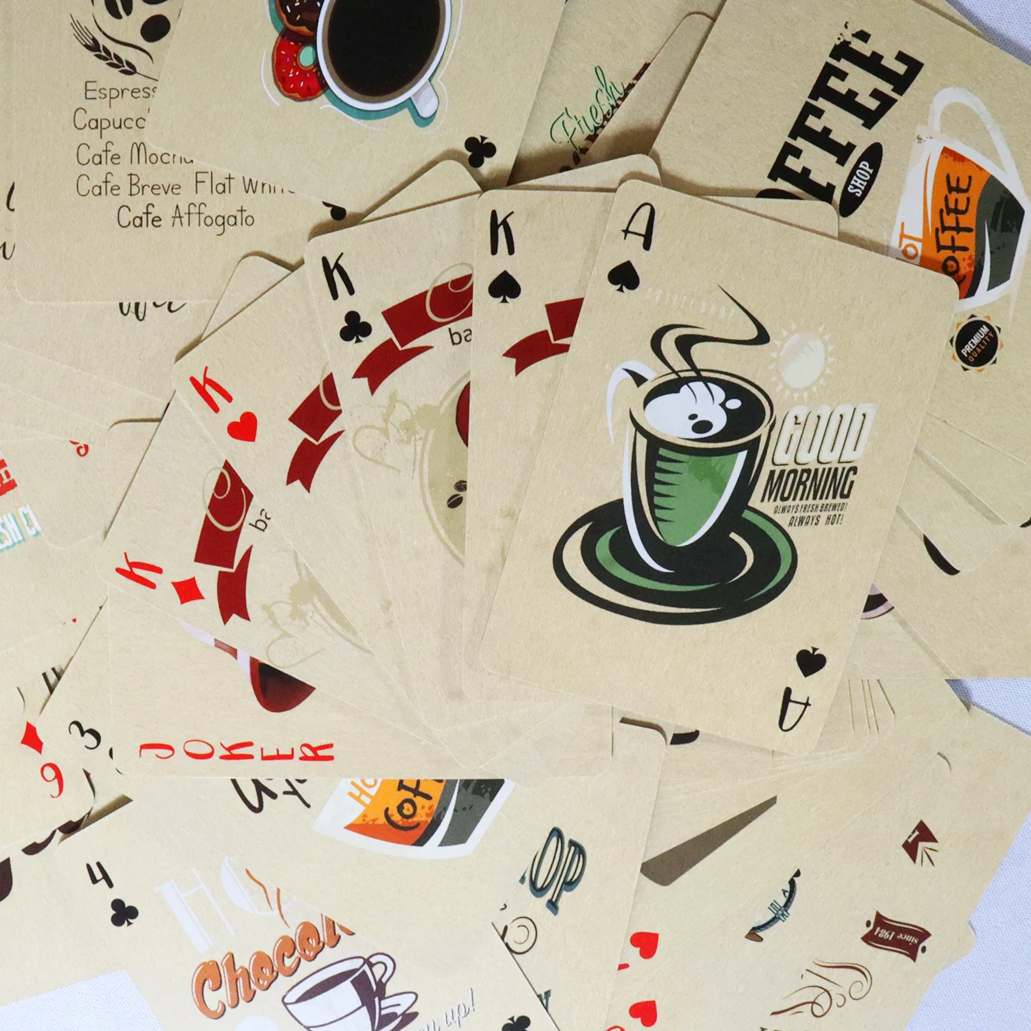 กาแฟกระดาษเล่นไพ่สไตล์วินเทจ 5 - Board Game Vintage บทวิจารณ์และราคา