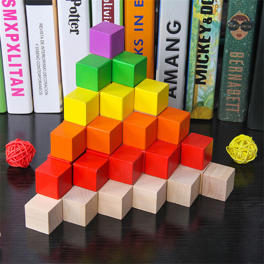 30 ชิ้น/ล็อต 2X2 ซม. ไม้หลากสี - Board Game Word บทวิจารณ์และราคา