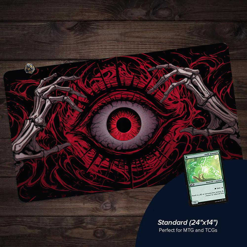 แผ่นรองเล่นการ์ด TCG ลายตาแดงส - Board Game Live บทวิจารณ์และราคา