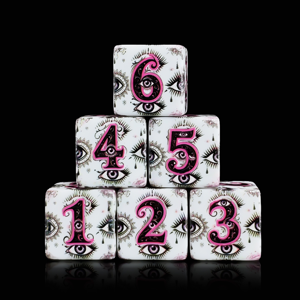 ลูกเต๋าอะคริลิกพิมพ์ลาย 12 ชิ้ - Board Game Vintage บทวิจารณ์และราคา