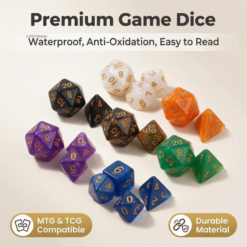 ชุดลูกเต๋า 7 ชิ้น เกมกระดาน ลู - Board Game Verdant บทวิจารณ์และราคา
