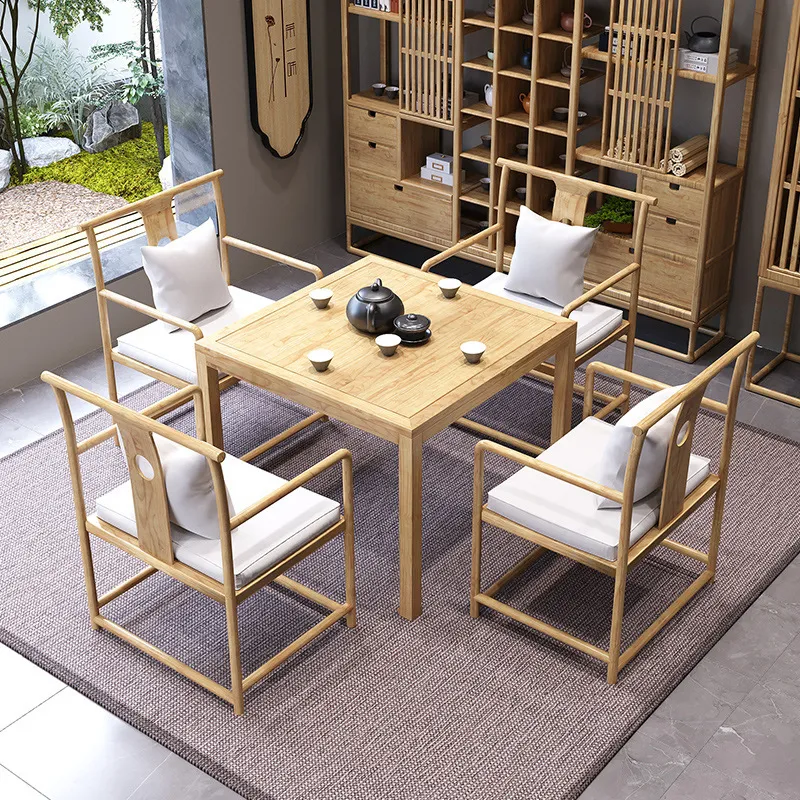 ชุดโต๊ะน้ำชาและเก้าอี้ไม้เนื้อ - Chess Set Wooden บทวิจารณ์และราคา